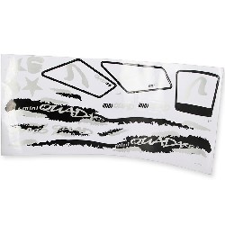 Kit decorazioni per Mini atv bianco nero